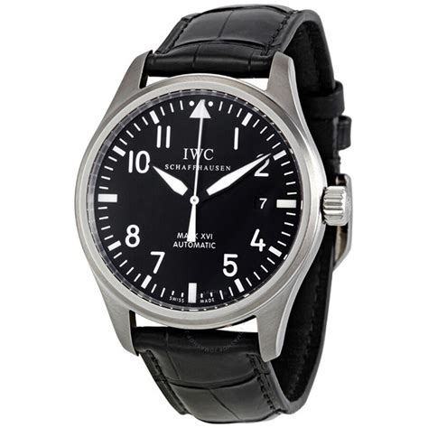 IWC Classic Pilot Mark XVI Steel Black Men's Watch .